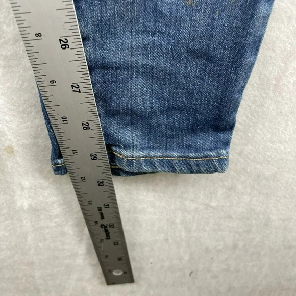 Paige Ankle Skinny Jeans Women's Sz 25 Blue Mid-Rise Medium Wash Stretch Denim - Picture 5 of 12